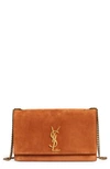 SAINT LAURENT MEDIUM KATE SUEDE SHOULDER BAG