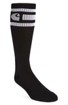 Carhartt Wip Mens Black Coast Stretch-cotton Blend Socks