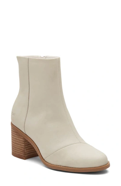 Toms Evelyn Lace-up Boot In Light Sand Leather