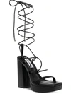 Steve Madden Manzie Womens Platform Casual Block Heel In Black