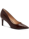 Alfani Jeules Womens Faux Leather Pointed Toe Pumps In Multi