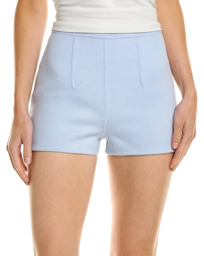 Michael Kors Mini Wool-blend Short In Blue