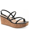 Sun + Stone Bella Womens Ankle Strap Strappy Wedge Sandals In Multi