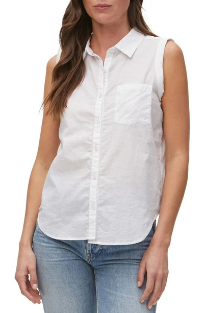 Michael Stars Monique Sleeveless Shirt In White