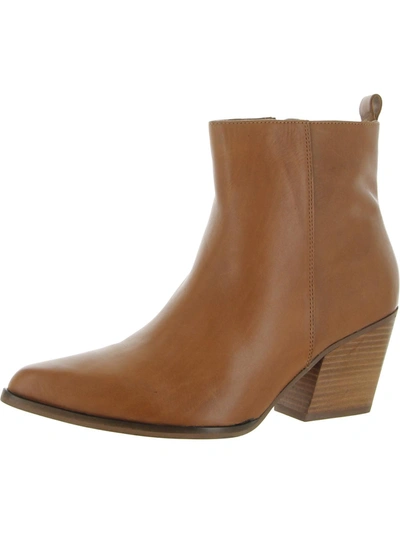 Seychelles Aboard Womens Leather Pointed Toe Ankle Boots In Brown