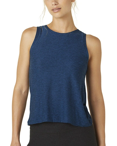 Beyond Yoga Featherweight Rebalance Tank In Nocturnal Navy