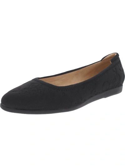 Lifestride Angelina Womens Slip On Ballet Moccasins In Black