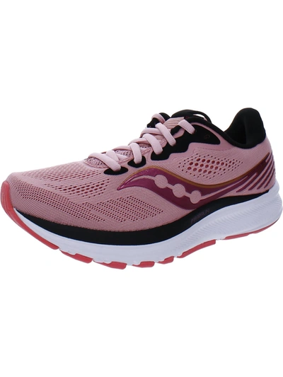 Saucony Ride 14 Womens Gym Fitness Running Shoes In Pink