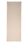 Brunello Cucinelli Sequin Linen & Silk Scarf In C9576 Rose Powder