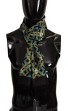 Dolce & Gabbana Multicolor Dg Logo Shawl Warm Neck Wrap Fringe Scarf In Multi