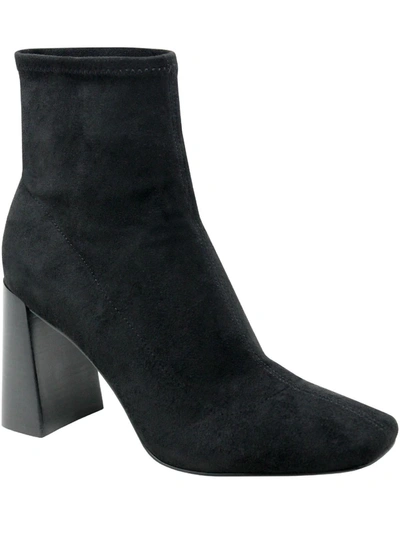Charles By Charles David Turmoil Womens Microsuede Square Toe Ankle Boots In Black