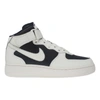 Nike Air Force 1 '07 Mid "black Sial" Sneakers In White