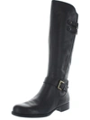 NATURALIZER JACKIE WOMENS LEATHER KNEE-HIGH RIDING BOOTS