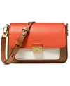 Michael Kors Women's Bradshaw Mk Messenger Shoulder Bag In Orange