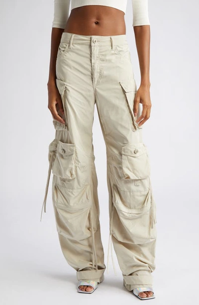 Attico Fern Cargo Pants In Ivory