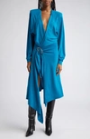 Attico Women's Atwell Midi Dress In Capri Blue