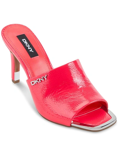 Dkny Bronx Womens Padded Insole Slip On Mules In Pink
