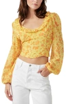 FREE PEOPLE ANOTHER LIFE TOP IN HONEY COMBO