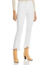 Jonathan Simkhai River Core High Rise Skinny Jeans In Distressed In White