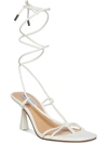 Steve Madden Superb Womens Strappy Thong Heels In White