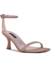 Nine West Ripe3 Womens Open Toe Ankle Strap Pumps In Beige