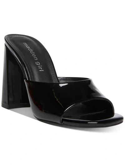 Madden Girl Genius Womens Comfort Insole Slides Mule Sandals In Black