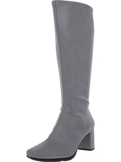 AEROSOLES MICAH WOMENS STRETCH BLOCK HEEL KNEE-HIGH BOOTS