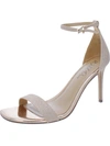 Wild Pair Bethie 2 Womens Glitter Metallic Heel Sandals In Grey
