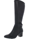 Charter Club Jaccque Womens Faux Suede Wide Calf Knee-high Boots In Black