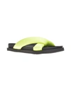 Wild Pair Beck Womens Open Toe Slip On Footbed Sandals In Green