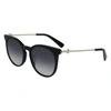 Longchamp Women's Lo693s-001 Fashion 52mm Black Sunglasses In Black