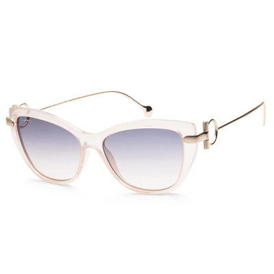 Ferragamo Women's Sf928s-5515290 Fashion 55mm Nude Sunglasses In Brown
