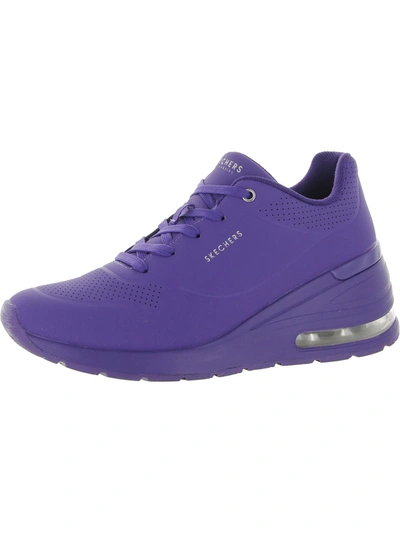 Skechers Million Air-elevat-air Womens Lace Up Wedge Athletic And Training Shoes In Purple