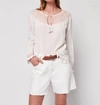 Faherty Laura Embroidered Top In Multi