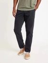 MARINE LAYER Athletic Fit Saturday Pant In Washed Black