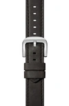 SHINOLA INTERCHANGEABLE LEATHER WATCH STRAP, 22MM