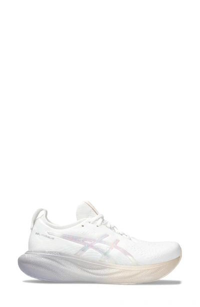 Asics Gel-nimbus® 25 30th Anniversary Edition Running Shoe In White/ Rose Dust