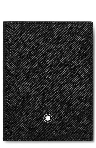 Montblanc Sartorial Leather Bifold Card Holder In Black