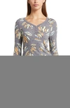 Honeydew Intimates Knit Long Sleeve Short Pajamas In Charcoal Bananas