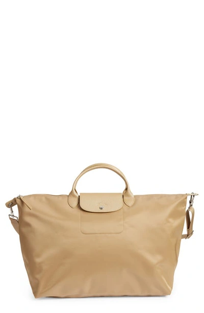 Longchamp Beige Nylon Bag with Gold Detail Le Pliage Original L Tote bag Paper - Recycled canvas  main image 2