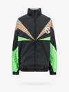 Gucci Panelled Gg Canvas Bomber Jacket In Black