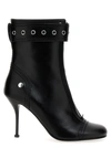 ALEXANDER MCQUEEN BUCKLE ANKLE BOOTS BOOTS, ANKLE BOOTS BLACK