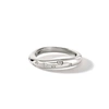John Hardy Surf Flush Band Ring In Silver,gold