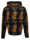 ETRO JACQUARD HOODED SWEATER SWEATER, CARDIGANS MULTICOLOR