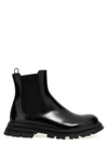 ALEXANDER MCQUEEN LUCENT BOOTS, ANKLE BOOTS BLACK