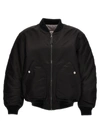 Diesel Classic Black Nylon Bomber Jacket With Zip And Side Pockets