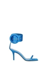 Attico Sandals Last Night Satin Heavenly Turquoise