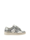 GOLDEN GOOSE LEATHER SNEAKERS WITH ALL-OVER SEQUINS
