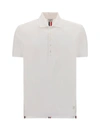 Thom Browne Tricolour Back Stripe Cotton Polo Shirt