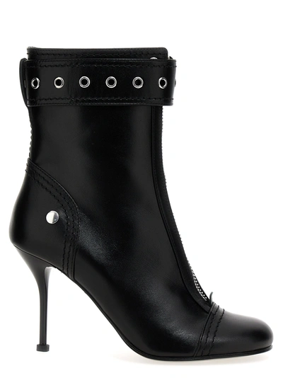 Alexander Mcqueen Buckle Ankle Boots Boots And Ankle Boots In Black